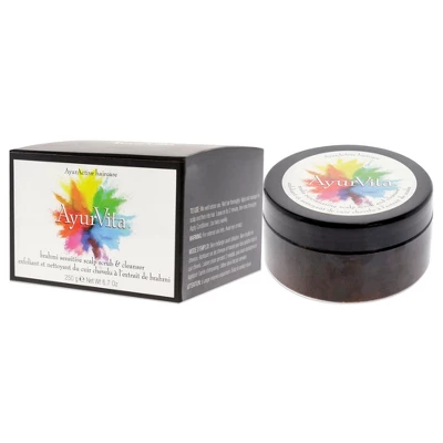 Brahmi Sensitive Scalp Scrub And Cleanser By AyurVita For Unisex - 6.7 Oz Cleanser 3 Brahmi Sensitive Scalp Scrub And Cleanser By AyurVita For Unisex - 6.7 Oz Cleanser - Image 3