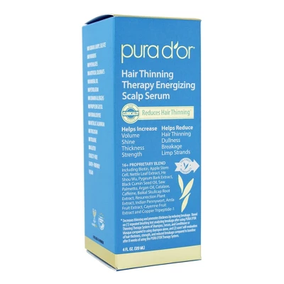 Pura D'or Hair Thinning Therapy Energizing Scalp Serum - 4 Fl Oz 1 Pura D'or Hair Thinning Therapy Energizing Scalp Serum - 4 Fl Oz