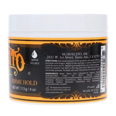 Suavecito Firme Strong Hold Pomade 4 Oz 2 Suavecito Firme Strong Hold Pomade 4 Oz - Image 2