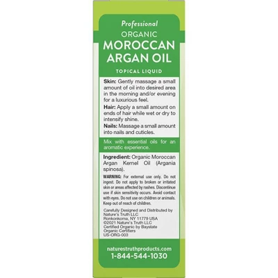 Nature's Truth Moroccan Argan Oil | 2 Fl Oz 1 Nature's Truth Moroccan Argan Oil | 2 Fl Oz