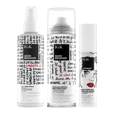 IGK Good Vibes Only Smoothing Frizz Fighters Kit - 5.6oz - Ulta Beauty 1 IGK Good Vibes Only Smoothing Frizz Fighters Kit - 5.6oz - Ulta Beauty