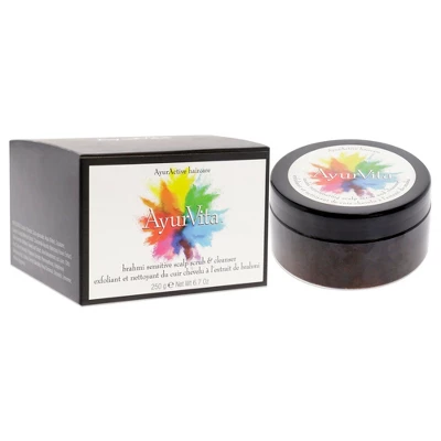 Brahmi Sensitive Scalp Scrub And Cleanser By AyurVita For Unisex - 6.7 Oz Cleanser 2 Brahmi Sensitive Scalp Scrub And Cleanser By AyurVita For Unisex - 6.7 Oz Cleanser - Image 2