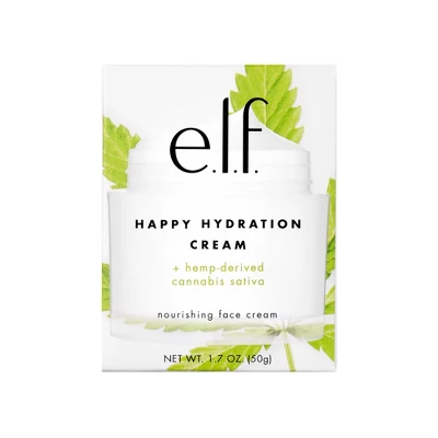 E.l.f. Happy Hydration Cream + Hemp-derived Cannabis Sativa Seed Oil - 1.7oz 4 E.l.f. Happy Hydration Cream + Hemp-derived Cannabis Sativa Seed Oil - 1.7oz - Image 4