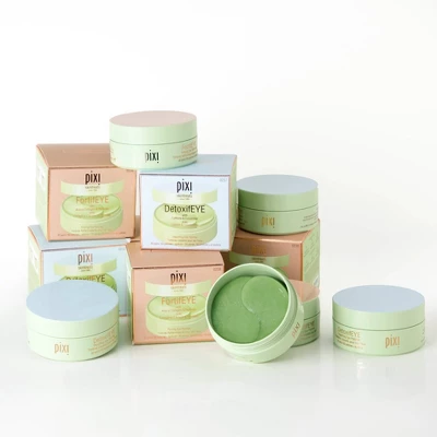 Pixi DetoxifEYE Hydrating And Depuffing Eye Patches With Caffeine And Cucumber - 60ct 4 Pixi DetoxifEYE Hydrating And Depuffing Eye Patches With Caffeine And Cucumber - 60ct - Image 4