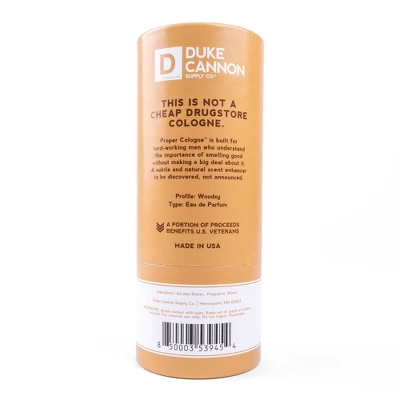 Duke Cannon Proper Cologne - Prescott - Citrus, Oakmoss, And Tonka Scent - Cologne For Men's - 1.7 Fl. Oz 3 Duke Cannon Proper Cologne - Prescott - Citrus, Oakmoss, And Tonka Scent - Cologne For Men's - 1.7 Fl. Oz - Image 3