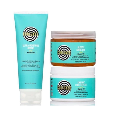 CurlDaze Shine Gel With Kukui - 12 Fl Oz 3 CurlDaze Shine Gel With Kukui - 12 Fl Oz - Image 3